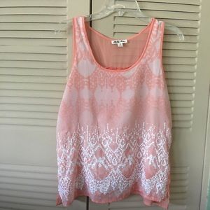 Coral Camisole with Details